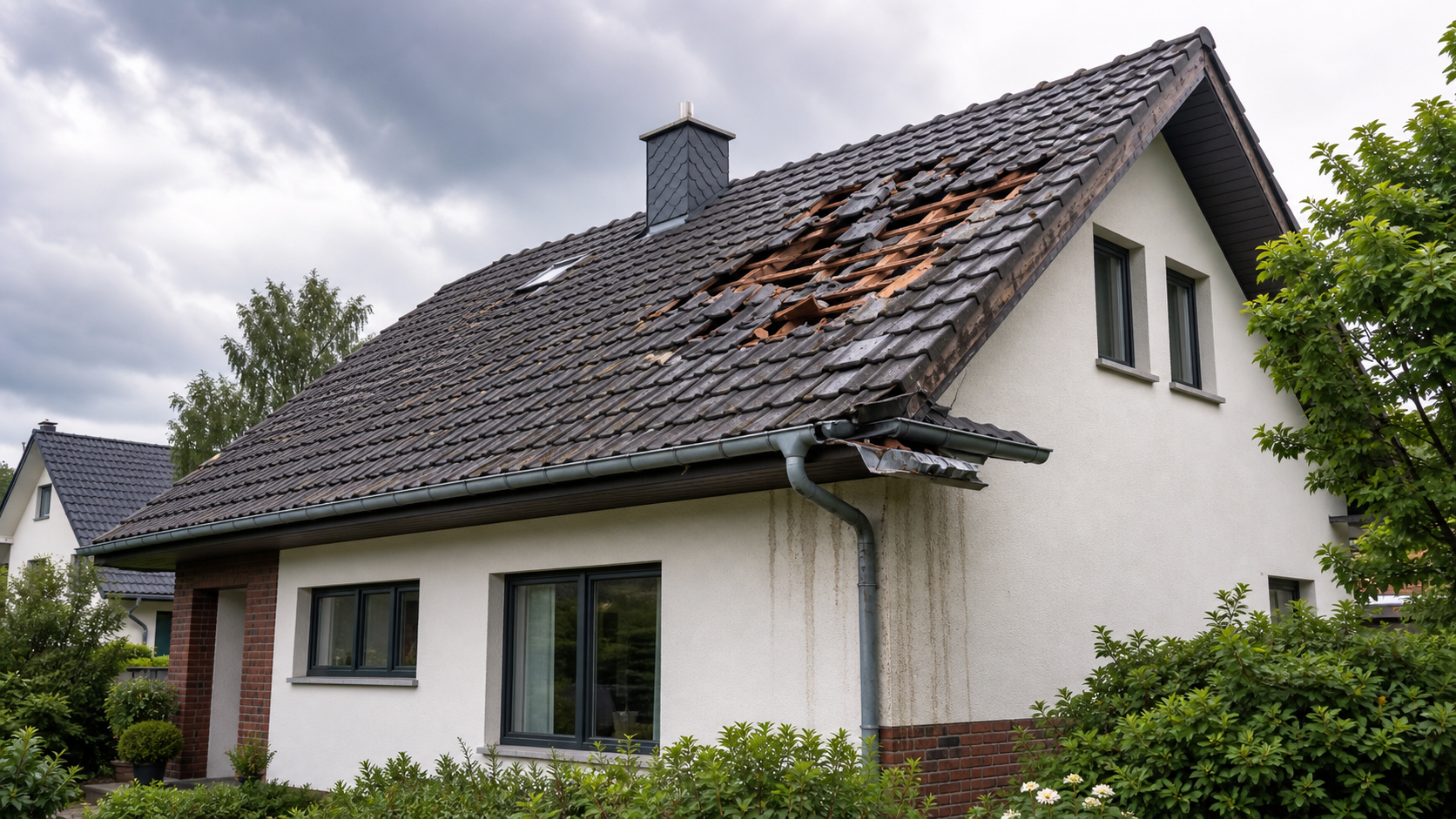Wohngebäudeversicherung Sturmschaden am Dach