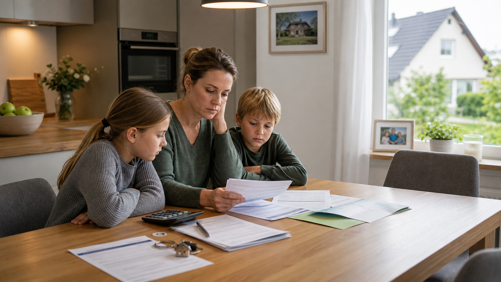 Risikolebensversicherung Familie mit Hauskredit